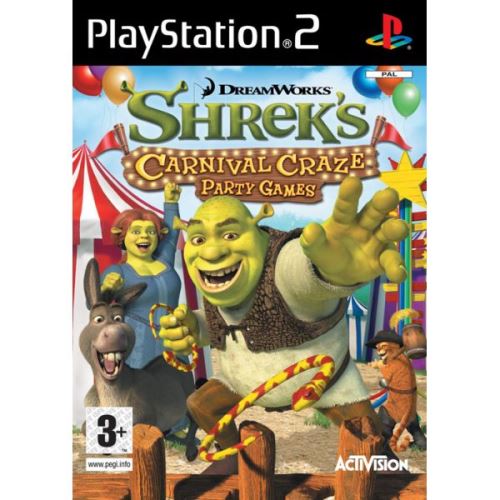 PS2 Shrek's Carnival Craze Party Games