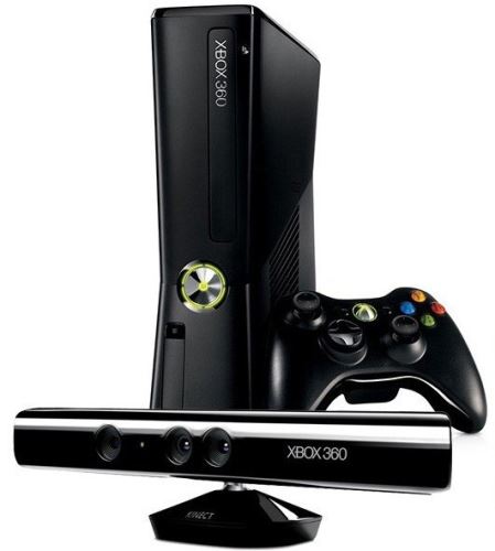 Xbox 360 Slim 250GB s originálním ovladačem MICROSOFT + Kinect