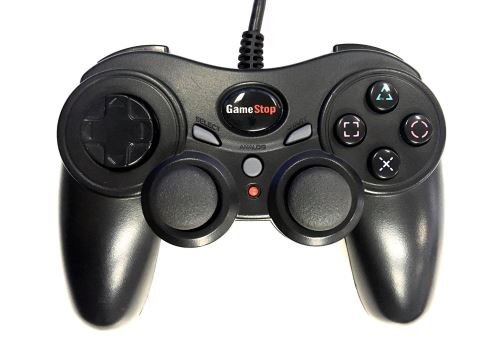 [PS2] Drátový Ovladač GameStop - černý (estetická vada)