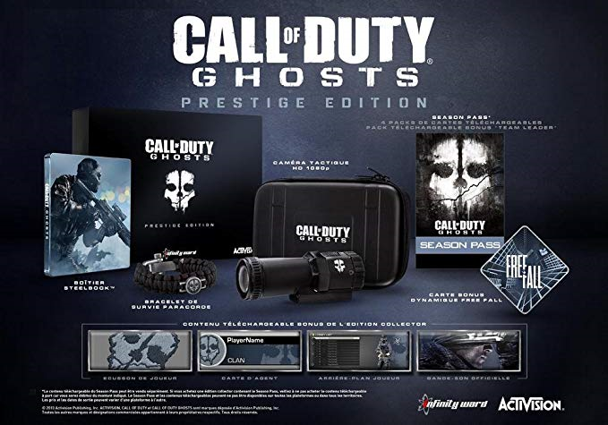 Call of Duty Ghosts 1080P HD Tactical Camera 4G Memory Card Padded Storage  Case