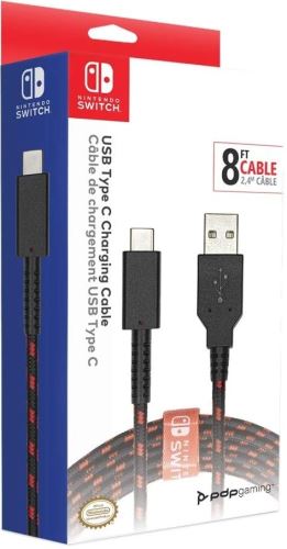 [SWITCH] PDP Switch USB-C Charging Cable 2,4M (nový)