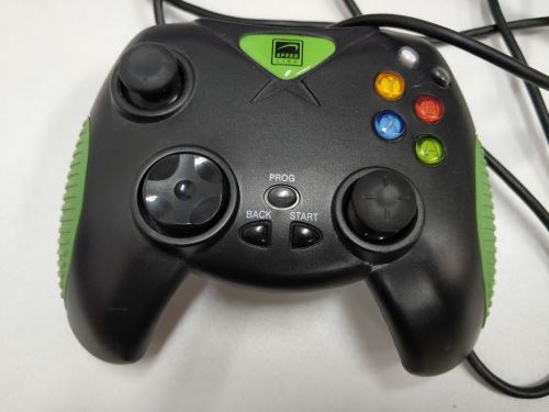 [Xbox Original] Drátový ovladač Speedlink X-Warrior - černozelený (estetická vada)