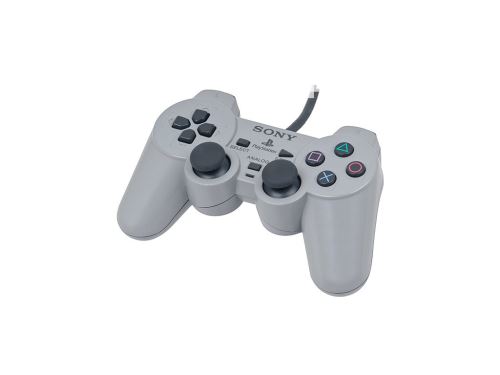 [PS1] Drátový Ovladač Sony Dualshock - šedý