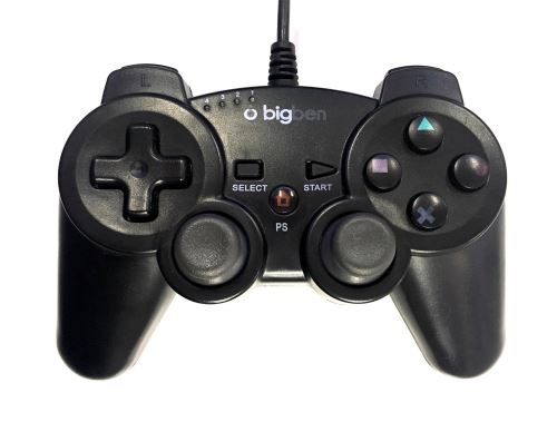 [PS3] Drátový Ovladač Bigben - černý (estetická vada)