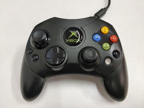 [Xbox Original] Drátový originální ovladač Microsoft S - černý (estetická vada)