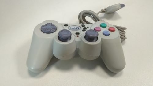 [PS1|PS2] Drátový Ovladač Logic3 - bílý