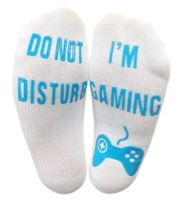 Ponožky Do not disturb, I'm playing - modré (nové)