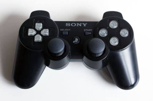 [PS3] Bezdrátový Ovladač Sony Dualshock - černý, průhledná tlačítka
