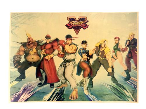 Plakát Street Fighter V - různé motivy (nový)
