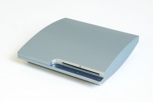 PlayStation 3 Slim 320 GB Carbon - stříbrný (estetická vada)