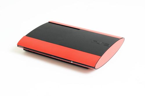 PlayStation 3 12 GB Super Slim - Červený Carbon