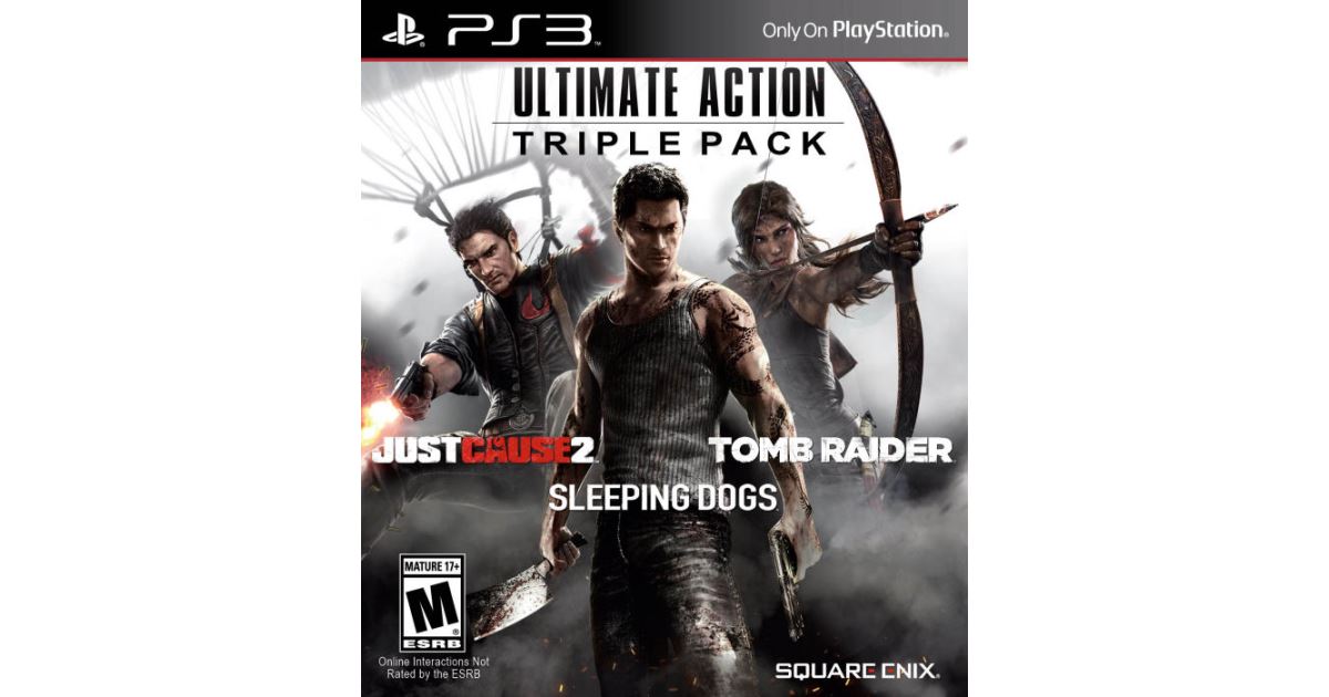 Ultimate Action Triple Pack Just Cause 2/Sleeping Dogs/Tomb Raider