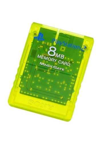 [PS2] Originální paměťová karta Sony 8MB (průhledná žlutá)