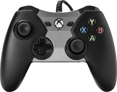 [Xbox One] Drátový Ovladač PowerA Spectra - černý, svítící střed