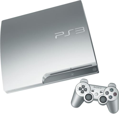PlayStation 3 Slim 320 GB - stříbrná
