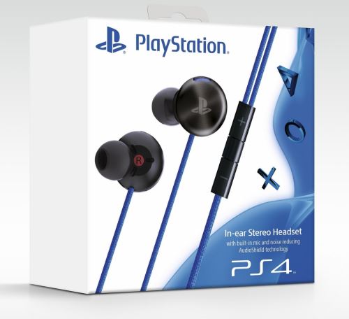 [PS4] Sony PlayStation In-ear Stereo Headset - černý (bez špuntů) (estetické vady)