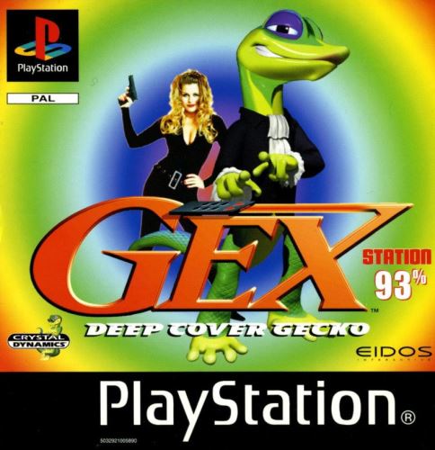 PSX PS1 Gex Deep Cover Gecko