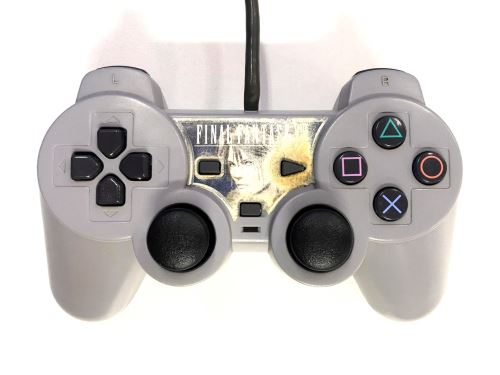 [PS1] Drátový Ovladač Sony Dualshock - šedý - Final Fantasy VIII (estetická vada)