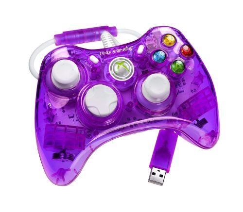 [Xbox 360] Drátový Ovladač Rock Candy - fialový