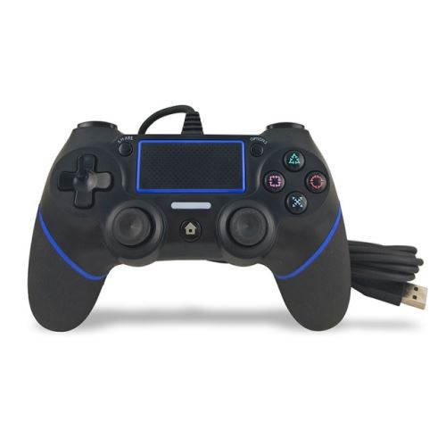 [PS4] Drátový Ovladač - modro/černý (nový)