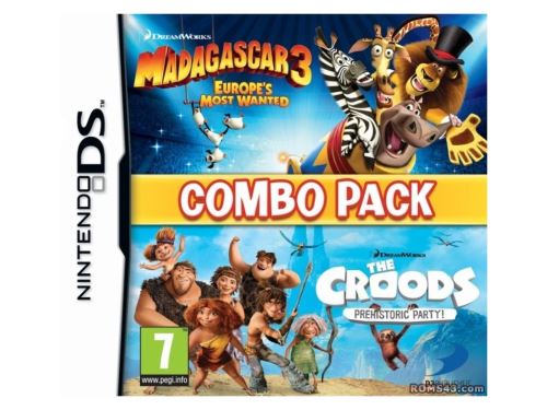 Nintendo DS Combo Pack - Madagascar 3: Europe's Most wanted, The Croods: Prehistoric Party!