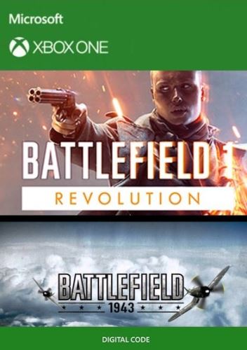 Voucher Xbox One Battlefield 1 Revolution + Battlefield 1943