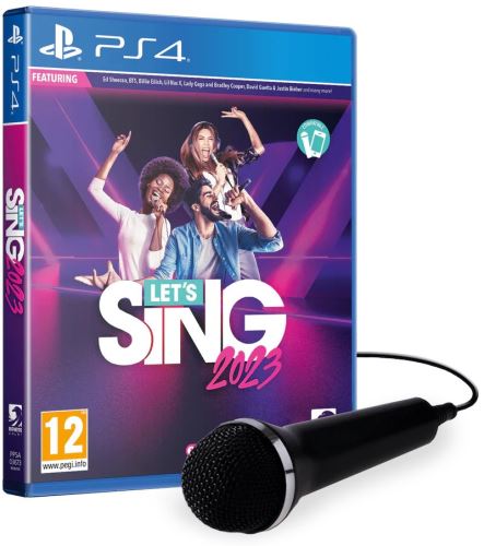 PS4 Let's Sing 2023 + mikrofon - Bundle (nová)