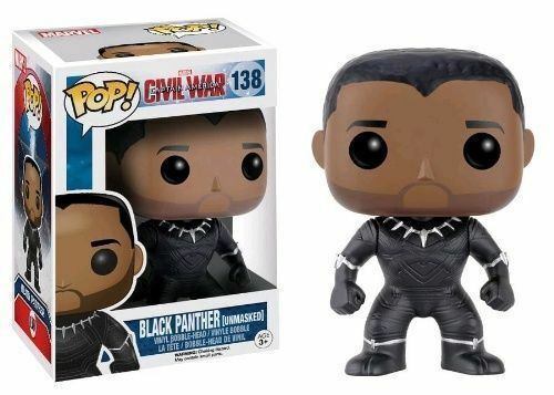 Funko POP! Black Panther (Unmasked) - Captain America: Civil War (nová)