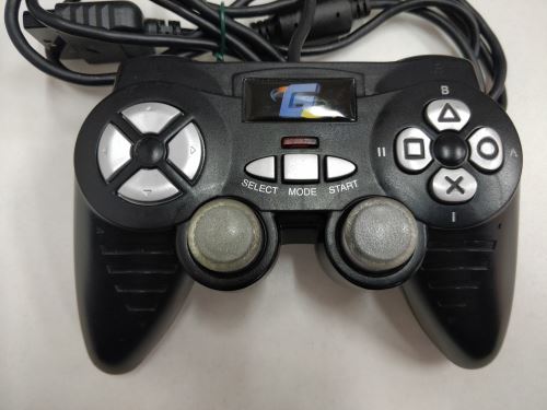 [PS2] Drátový Ovladač Gamester - černý (estetická vada)