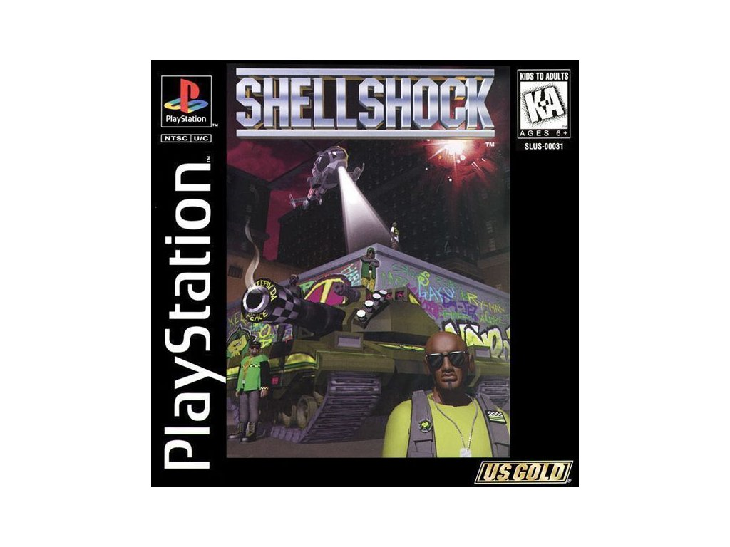 Shellshock PS1 Playstation 1 Eidos Shell SHOCK Game