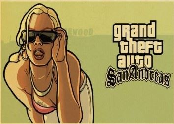 Plakát Grand Theft Auto San Andreas - různé motivy (nový)