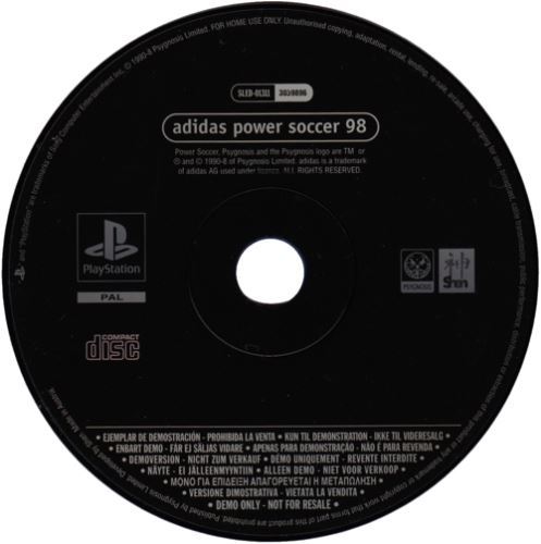 PSX PS1 Demo Adidas Power Soccer 98 (SLED-01311) (bez obalu)