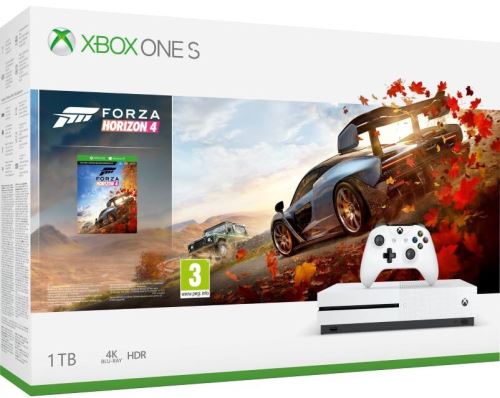 Xbox One S 1TB (Plná verze s DVD mechanikou) + Forza Horizon 4 (CZ) (nové)