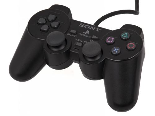 [PS2] Drátový Ovladač Sony Dualshock - černý (Kat. A)