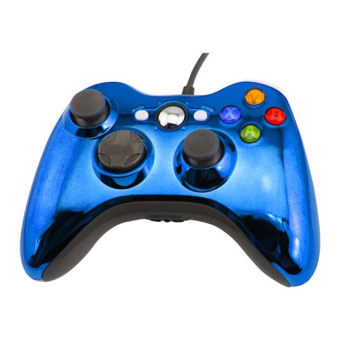 [Xbox 360] Drátový Ovladač - modrý (nový)