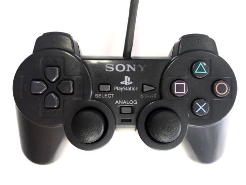 [PS1] Drátový Ovladač Sony Dualshock - černý (estetická vada)