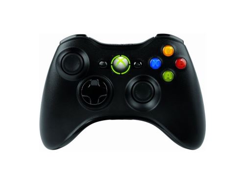 [Xbox 360] Bezdrátový Ovladač Microsoft - černý + balíček her (nový)