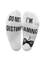 Ponožky Do not disturb, I'm playing - bílé (nové)