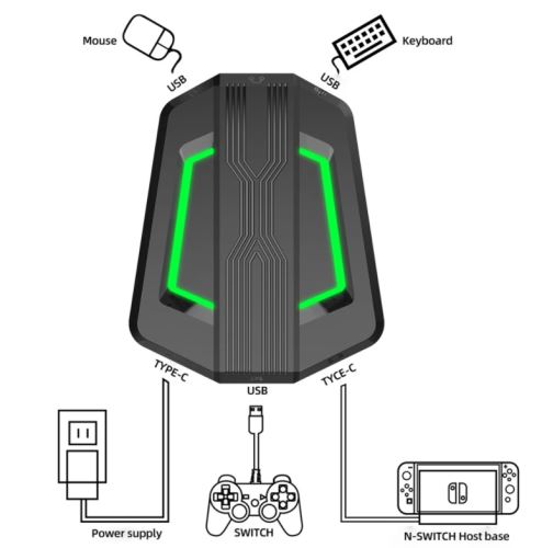 [Xbox|PS4|PS3|Switch] Adapter|Konvertor|Redukce na Klávesnici a myš HXSJ P6