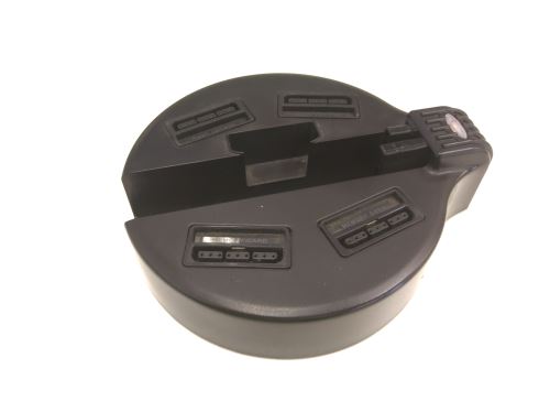 [PS2] Slim HUB stojan na 4 paměťové karty a ovladače - černý (estetická vada)