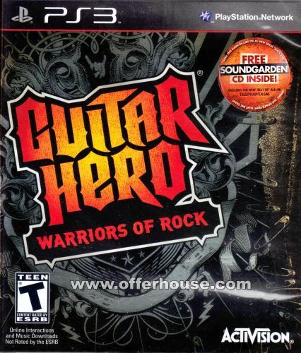 PS3 Guitar Hero Warriors Of Rock (pouze hra)