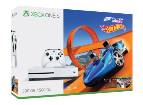 Xbox One S 500 GB (Plná verze s DVD mechanikou) + Forza Horizon 3 Hot Wheels (nové)