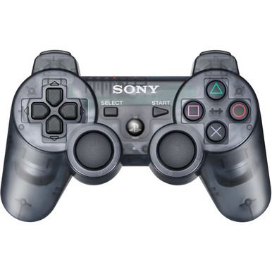 [PS3] Bezdrátový Ovladač Sony Dualshock - černý průhledný