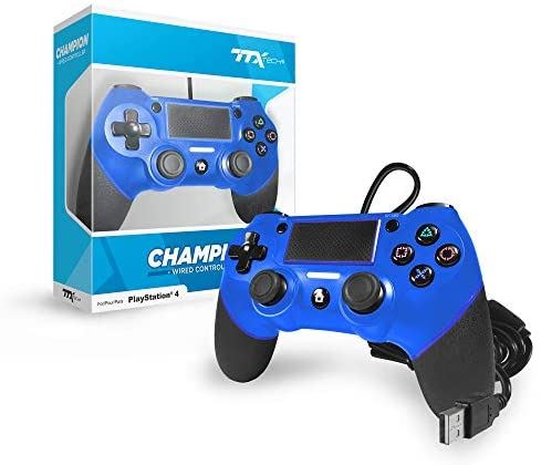 [PS4] Drátový ovladač TTX Tech Champion - modrý (nový)