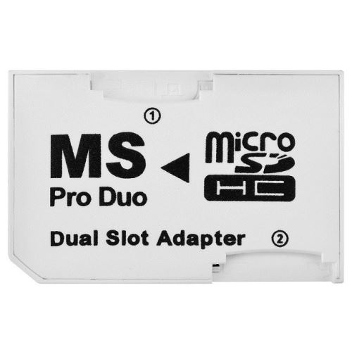 Adaptér 2x MicroSD - MS Pro Duo