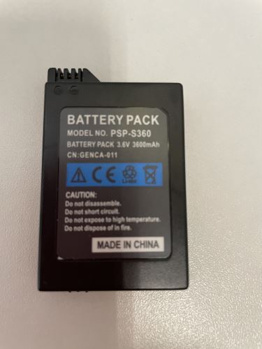 [PSP] Baterie pro PSP 2000 / 3000 3600 mAh (nová)