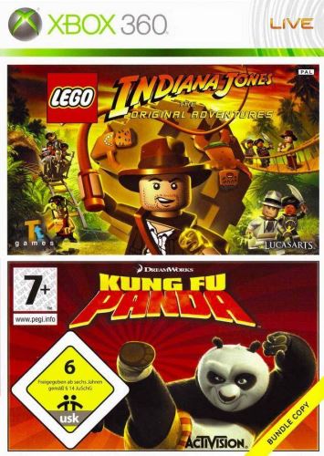 Xbox 360 Lego Indiana Jones The Original Adventures + Kung Fu Panda