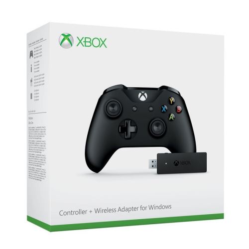 [Xbox One S|PC] Bezdrátový Ovladač s USB adaptérem pro Windows 10 - černý
