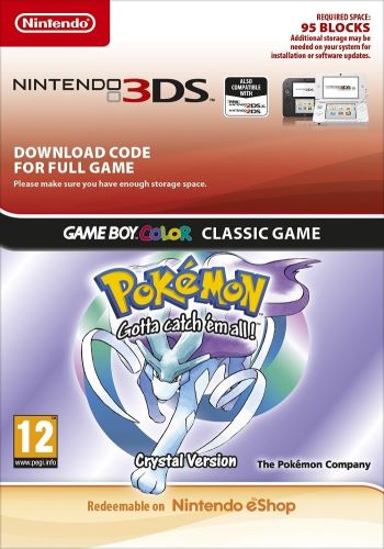 Voucher Nintendo 3DS Pokémon Crystal