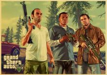 Plakát GTA 5 Grand Theft Auto V Vintage 1 (nový)